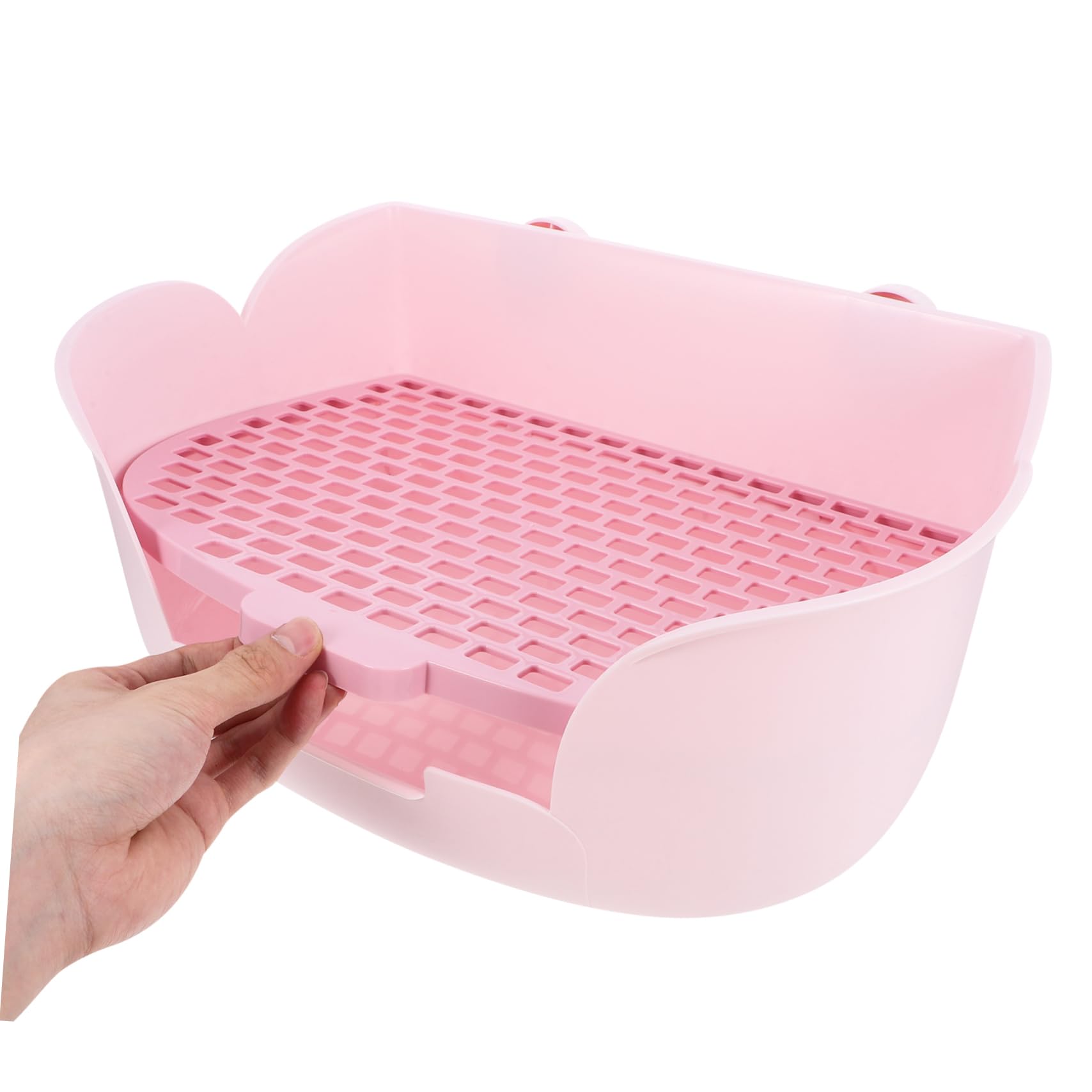 INOOMP Lettiera per Conigli Cavie Addestramento Water Vaschetta per Lettiera per Ratti Toilette per Piccoli Animali Materiale ABS