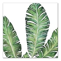 Algopix Similar Product 8 - Banana Leaves 16x16 Canvas Wall Art