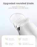 PAPMINI Dog Paw Trimmer with LED Light - Quiet 35dB Electric Dog Grooming Clippers Shaver for Paws, Eyes, Ears, Feet and Face, Cordless Pet Hair Razor for Small to Large Dogs Cats (White)