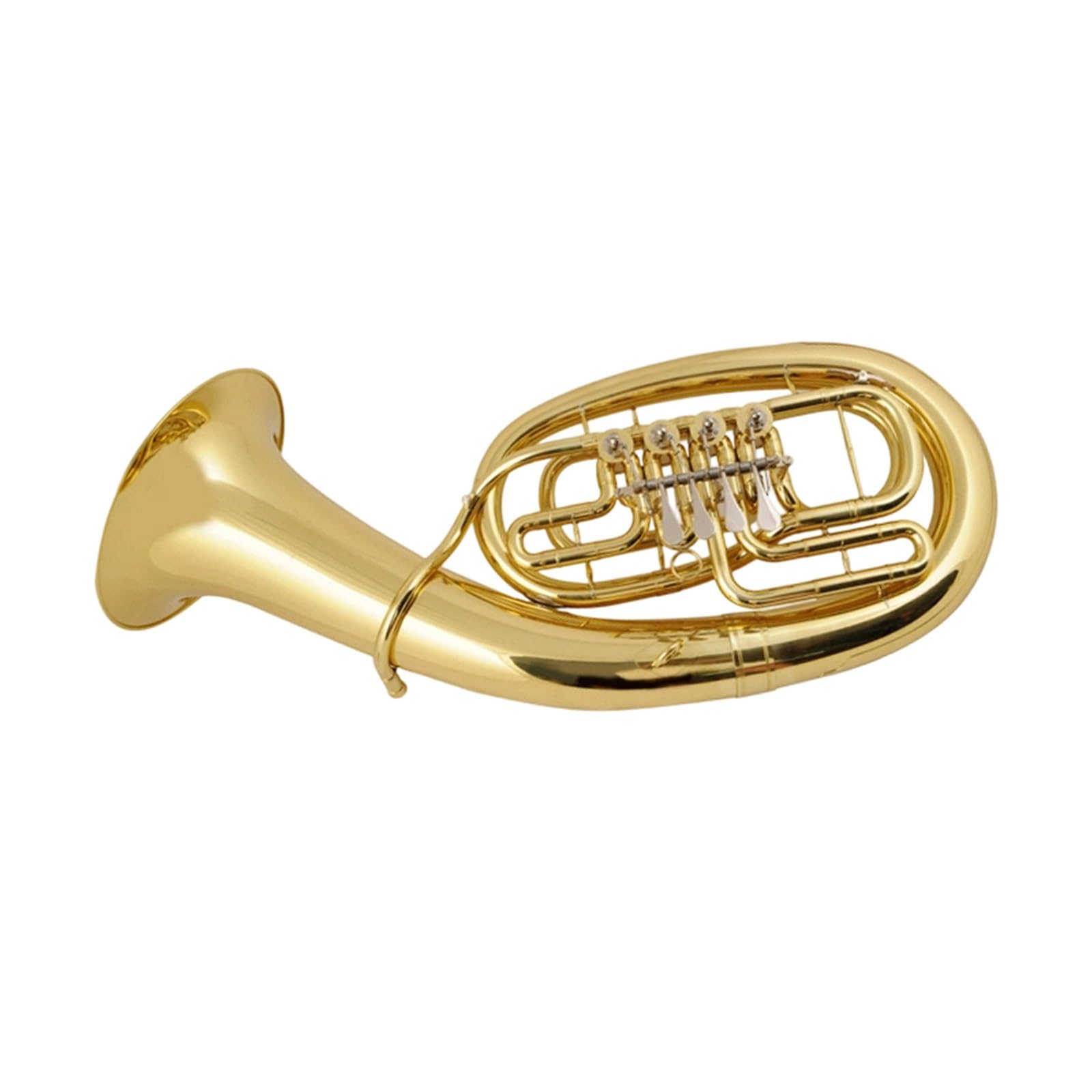 Kit Deuphonium Euphonium À Quatre Touches Plates Laqué Or Grand Instrument Basson