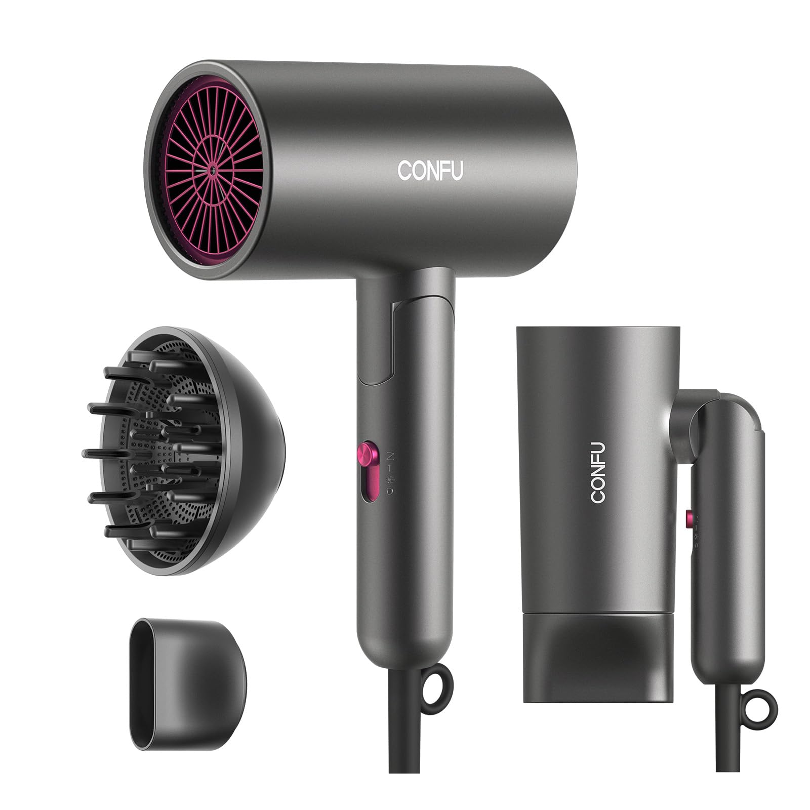 8% Off CONFU Travel Hair Dryer for Curly Hair - Use Code UBQJ6ZQE