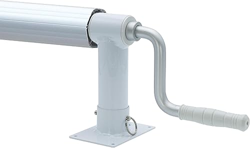 GLI Pool Products Whirlwind - Carrete solar de aluminio sobre el suelo (varios anchos) (18 pies de ancho)
