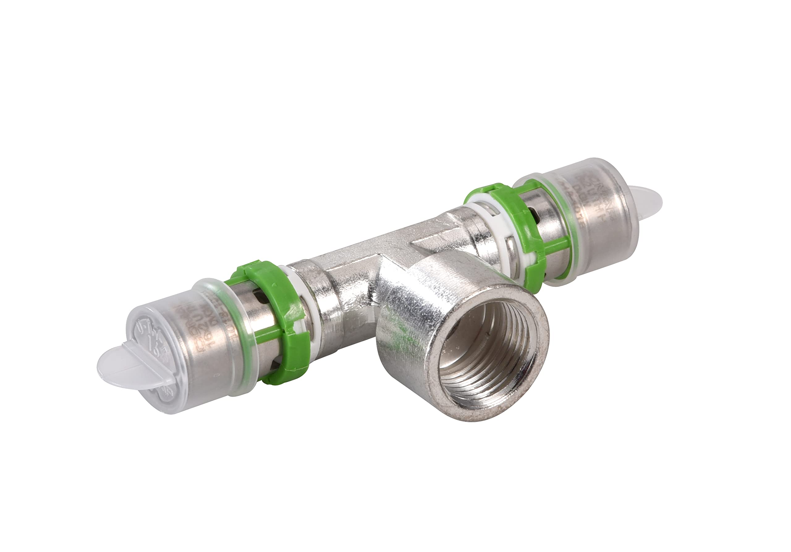 COMAP 2 Tés à sertir métallique femelle à visser pour tubes multicouche - 16x2-1/2-16x2 - Raccords MultiSkin - S7130GW161216