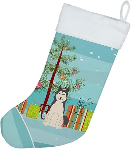 Miniatura 2 de Feliz árbol de navidad Siberiano occidental Laika Spitz Navidad media BB4150CS