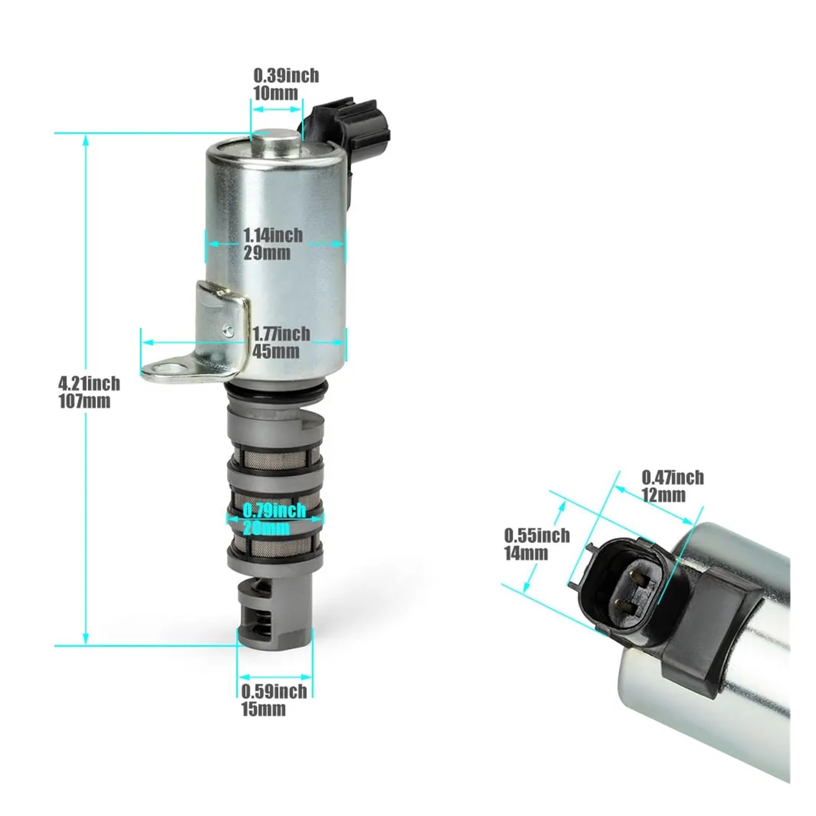 Oil Control Valve,Fit For Civic CRV,Fit For ACURA, RDX TSX 15830-RBB-003 15830 RBB 003 Replacement VTC Variable Timing Solenoid Zawór ciśnienia oleju silnikowego