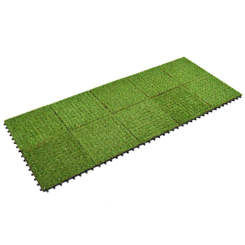 binzhoueushopping Fliesen aus synthetischem Gras 10 Stck 30 x 30 cm Grn  knstliche Blumen Kunstpflanze Kunstpflanze : Amazon.de: Kche, Haushalt &  Wohnen
