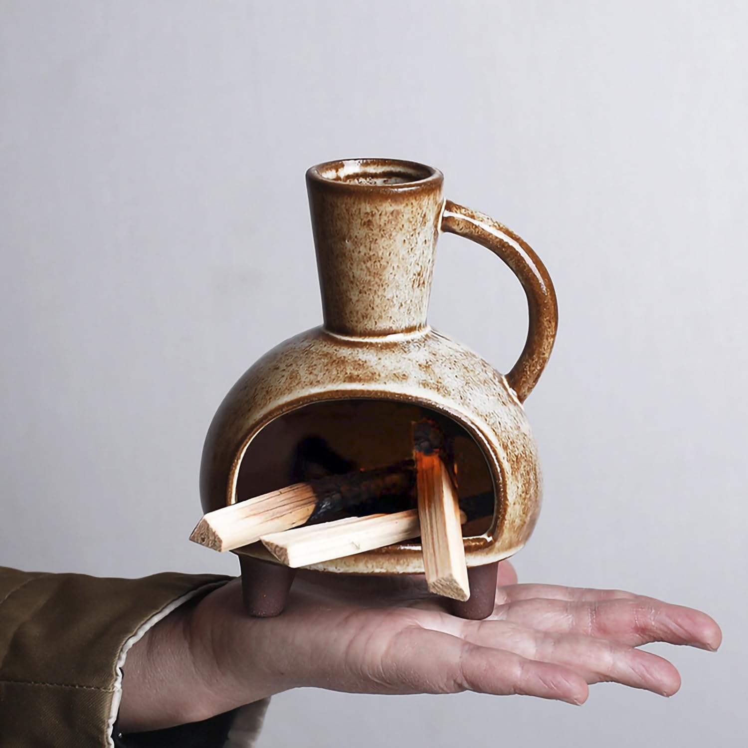 Soporte de cerámica para palo santo, quemador de incienso para mini