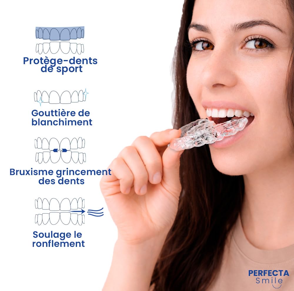 Boston Tech Lot de 10 attelles dentaires pour bruxisme nocturne | Protège-dents pour combler et serrer les dents | Ajustement personnalisé | Utilisation pour le sommeil et le sport | Sans BPA | Étui - 3