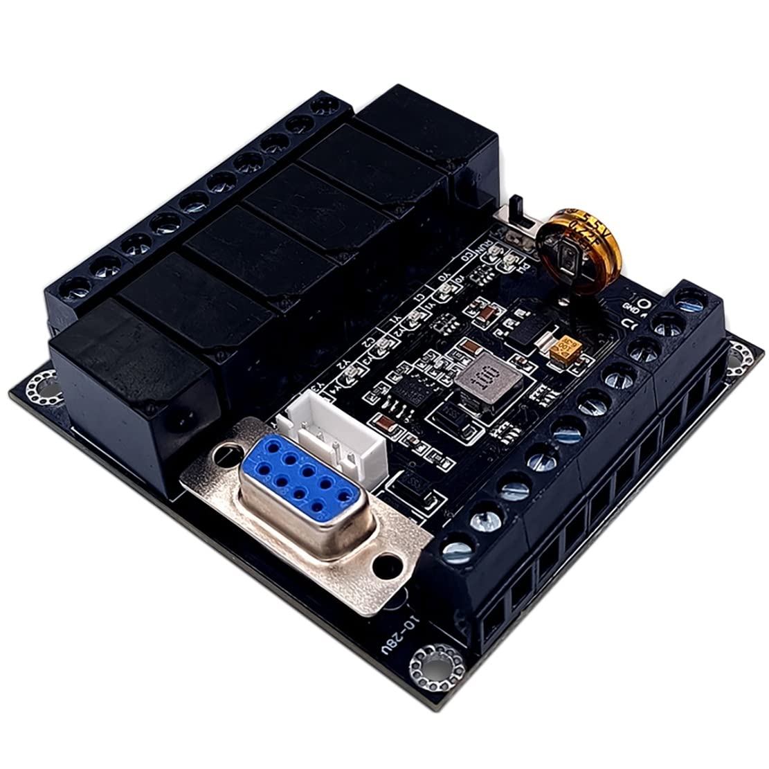 BPQiang PLC Industrial Control Board FX1N-14MR Relay Module Editable Controller