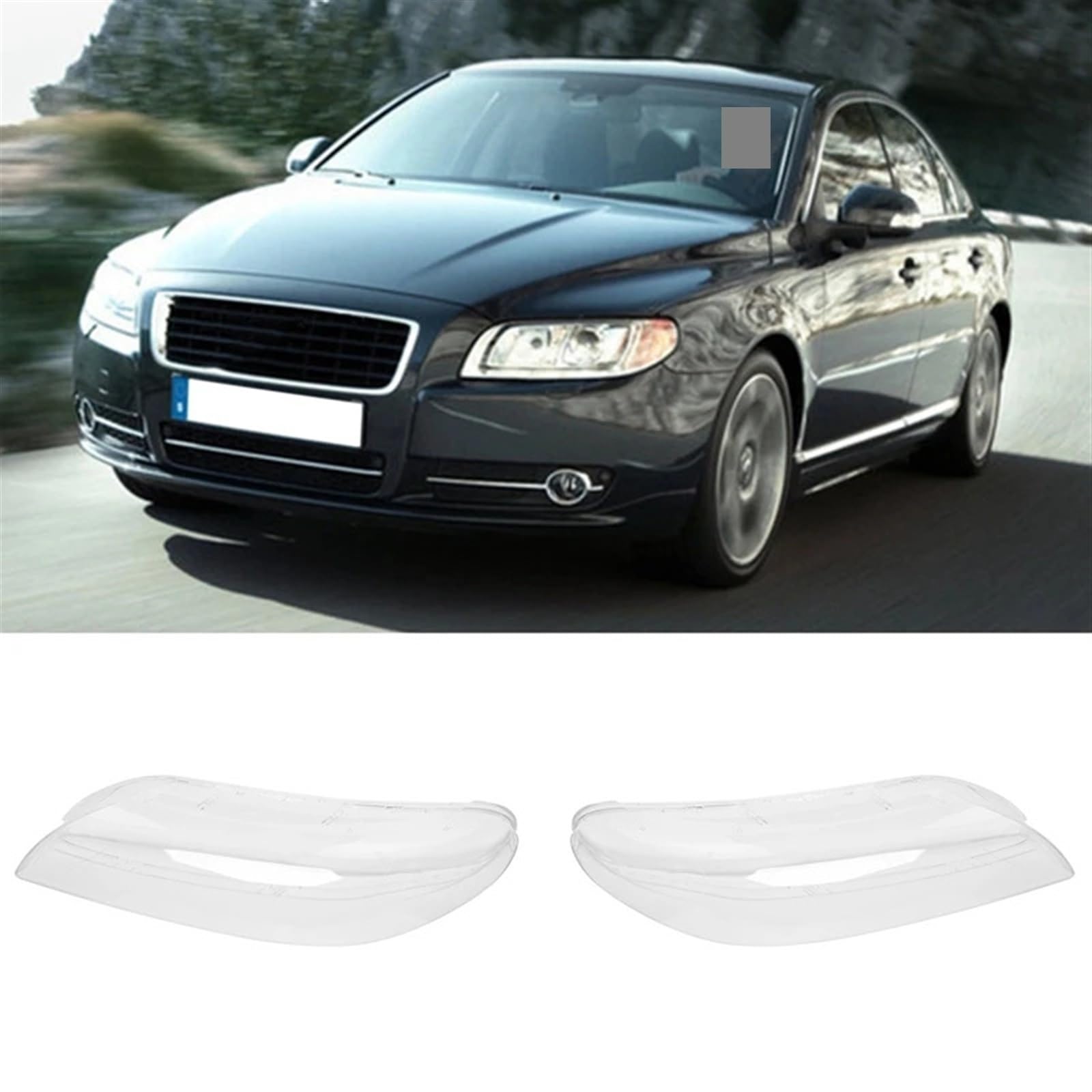 Windzerdong Car Front Headlamp Cover Transparent Lampshade Headlight Cover Shell Lens For volvos S80 S80L 2008-2015