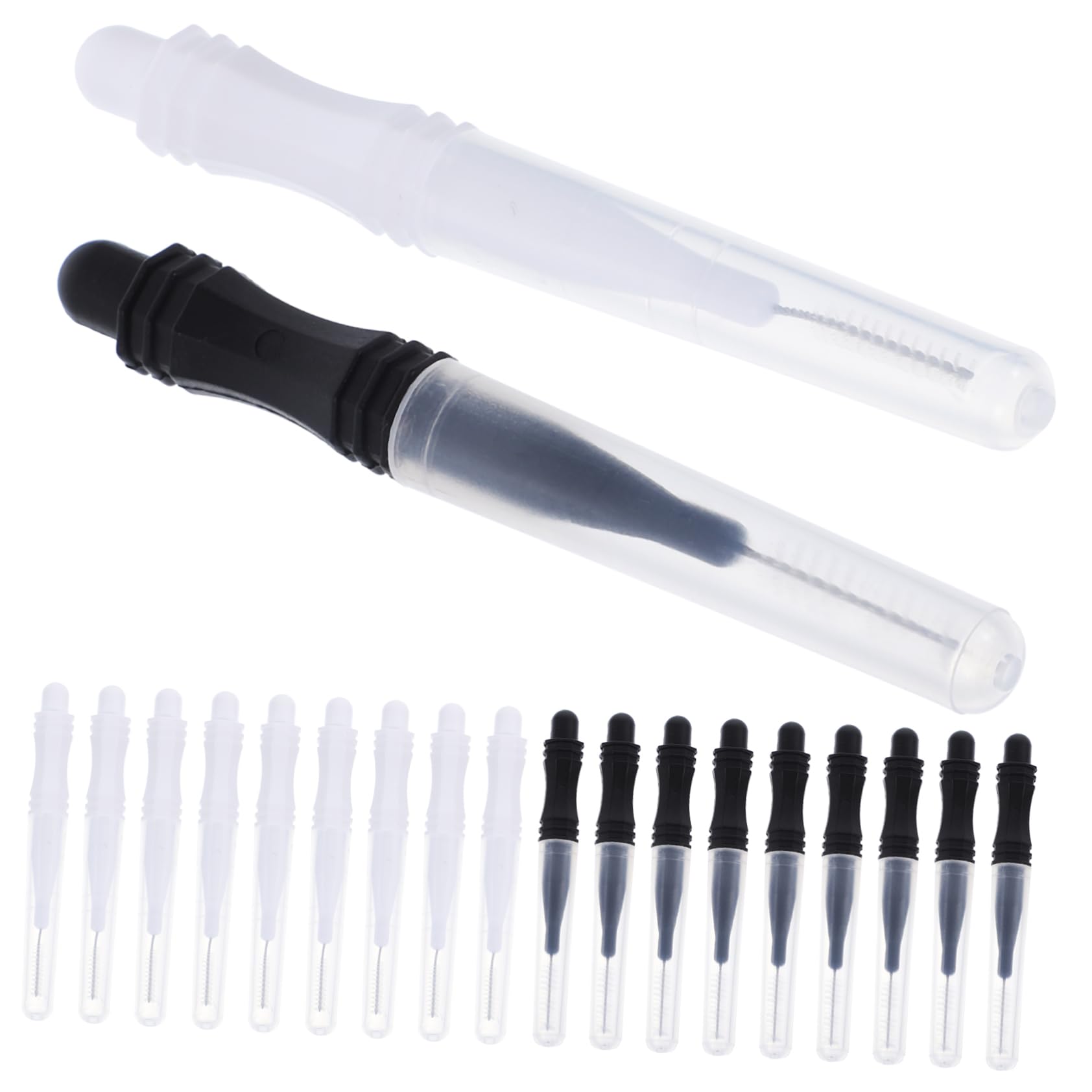 HONMEET Brow Lamination Set 60pcs Micro Eyebrow Brush with Tool Caps Perfect for Lamination Portable Durable