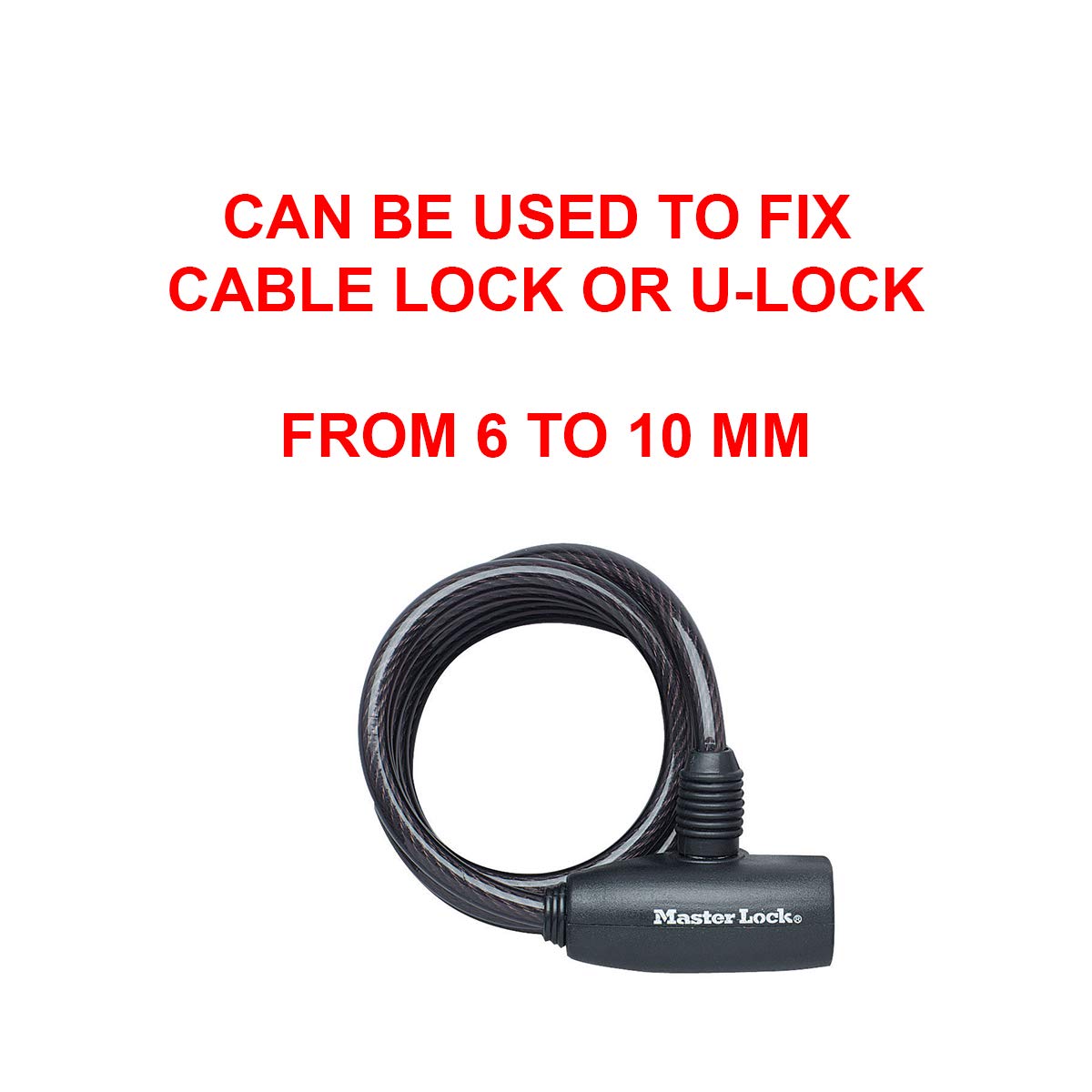 Master Lock Uniwersalny uchwyt do kabli, 6 mm do 10 mm