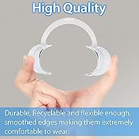 Vista 6 de EZGO Separador de mejilla y labios en forma de C para blanquear los dientes, abridor de boca, desechable, para juego de desafío de boca, 20