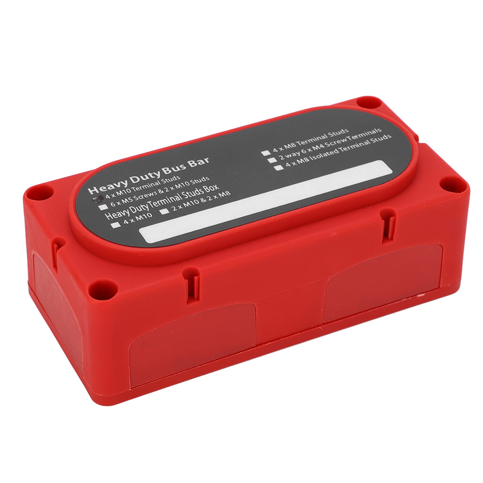 Cocoarm Blocco di Distribuzione dell'alimentazione, ABS Resistente con Placcatura in Ottone Zincato, Barra Collettrice Batteria da 300 A per Auto e Barche