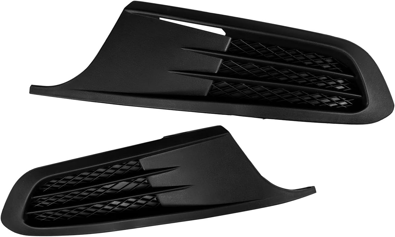 BST BSSP Pair Front Bumper Insert Fog Light Cover For 2011 2012 2013 14 Volkswagen Jetta Left+Right Side Fog Lamp Trim Bezel Base Cover Cap, Replacement VW1038119，VW1039119