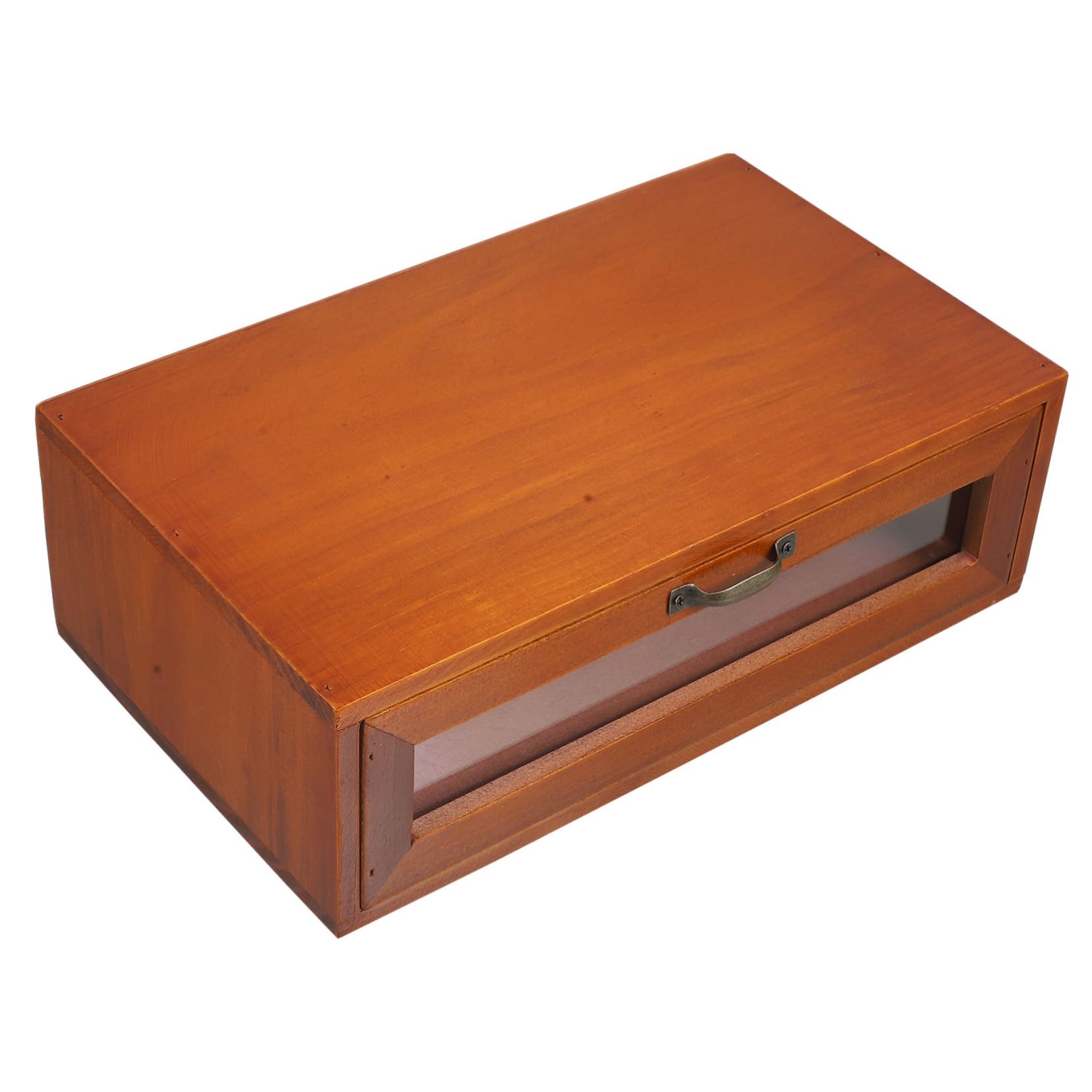 SOIMISS Schreibtisch Organizer Holz Mit Schublade Kosmetikbox Tischaufbewahrung Feine Politur Platzsparend Für Zuhause Und Büro