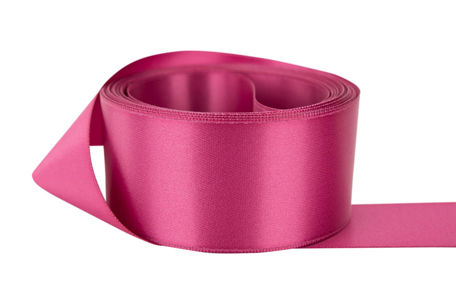 Ribbon Bazaar Double Faced Satin - Premium Gloss Finish - 100% Polyester Ribbon for Gift Wrapping, Crafts, Scrapbooking, Hair Bow, Decorating &amp; More - 7/8" Rosewood 50yd Spool