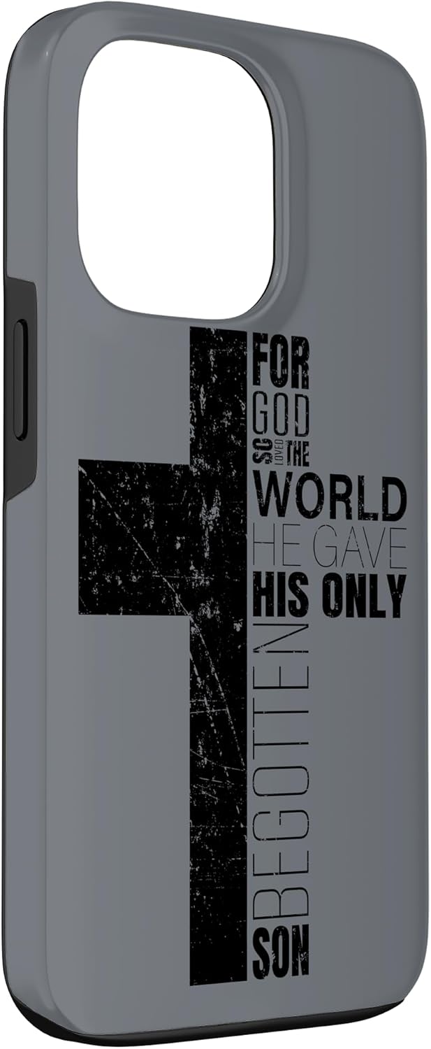 iPhone 13 Pro Christian Phone Case Men Dad Bible Verse Scripture Religious Case