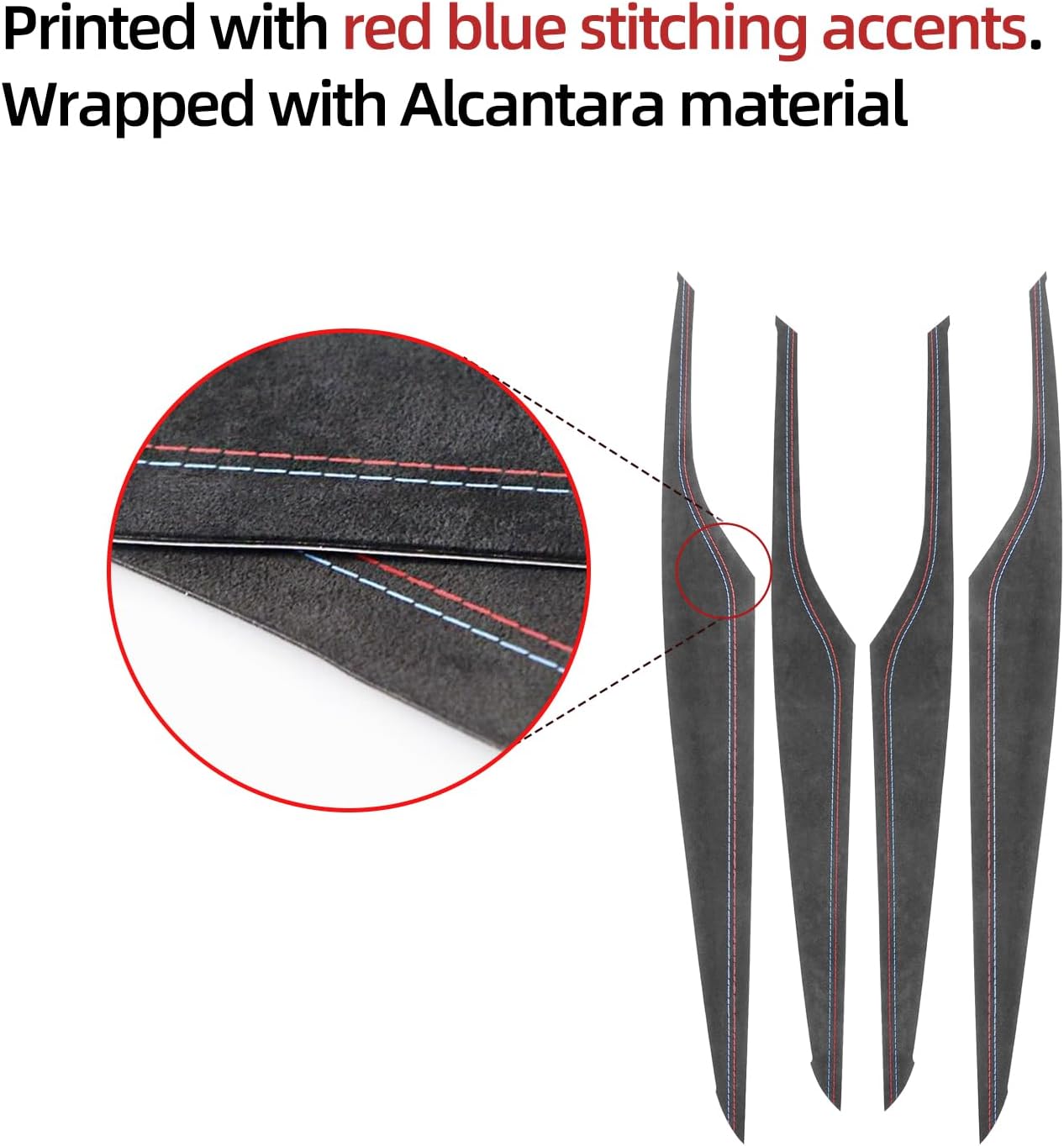 Betterhumz Car Door Side Trim Sticker for BMW G30 G38 525i 530i 540i 2018-2023 5 Series,Door Panel Strip Interior Accessories