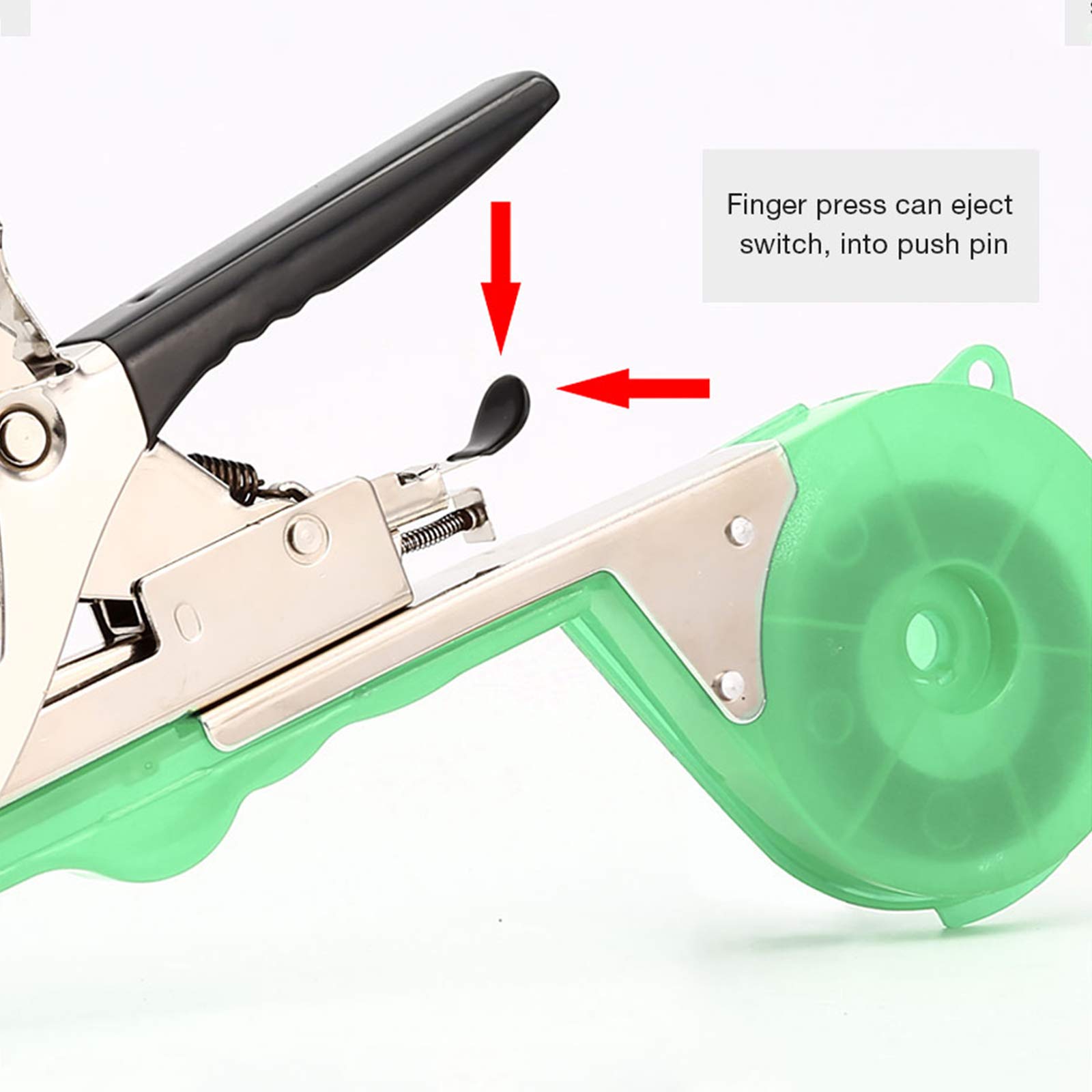 Maquina Para Atar Tomates, Herramienta De Cinta De Jardín Para Atar Ramas De Plantas, Atadora Agricola Cinta,Máquina Carpeta Para Encuadernación De Ramas Planta Flores Frutas Verduras Vine(Verde)