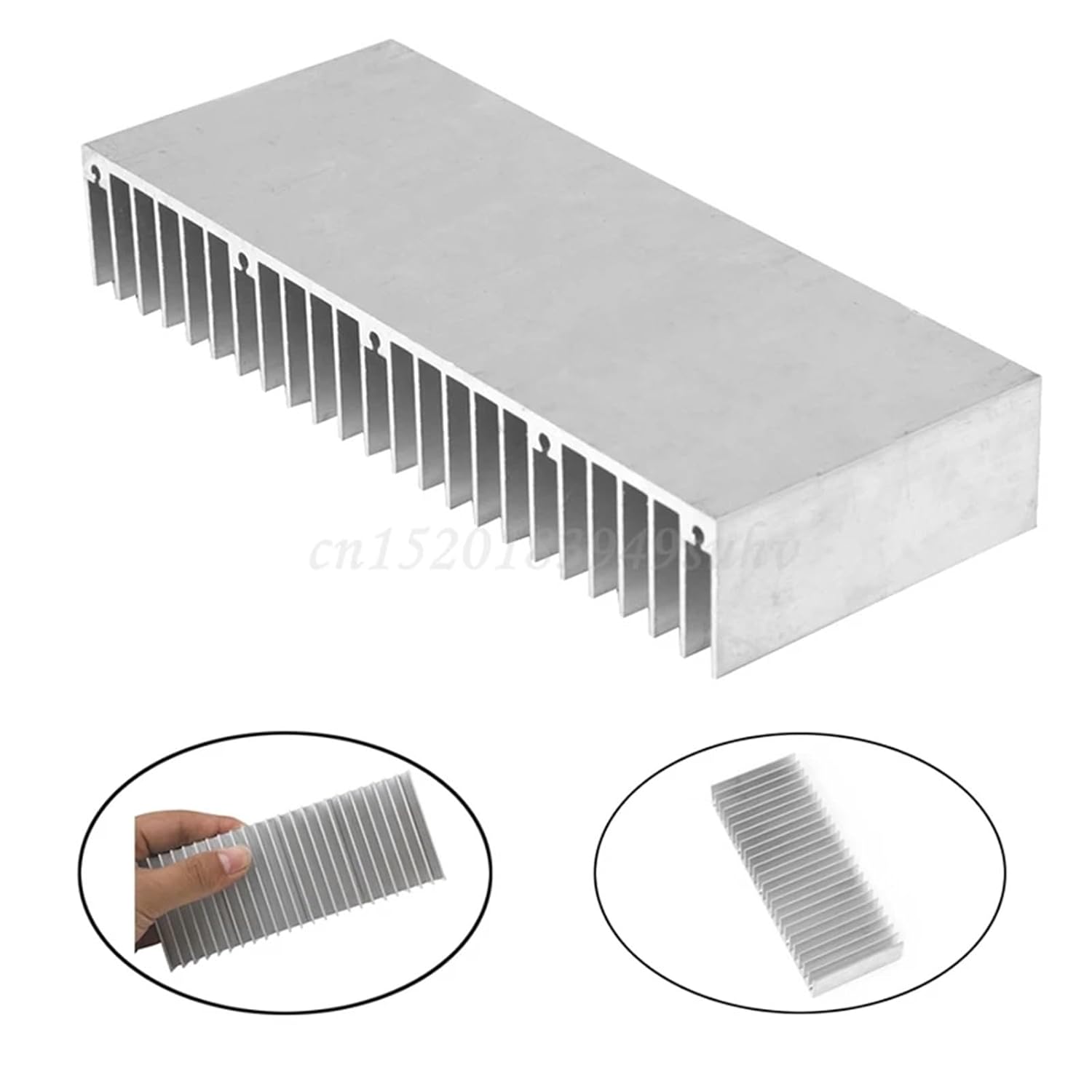 Aluminum Heatsink 2Pc Radiator Extruded Profile Heat Sink Electronic Chipset