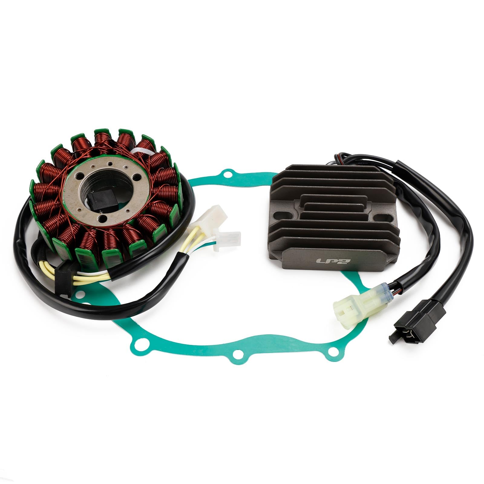 Magneto Stator+Voltage Rectifier+Gasket Fit for Suzuki SV 650 SV650 S 2003-2012 Vstrom 650 (Model K7) 2007-2010