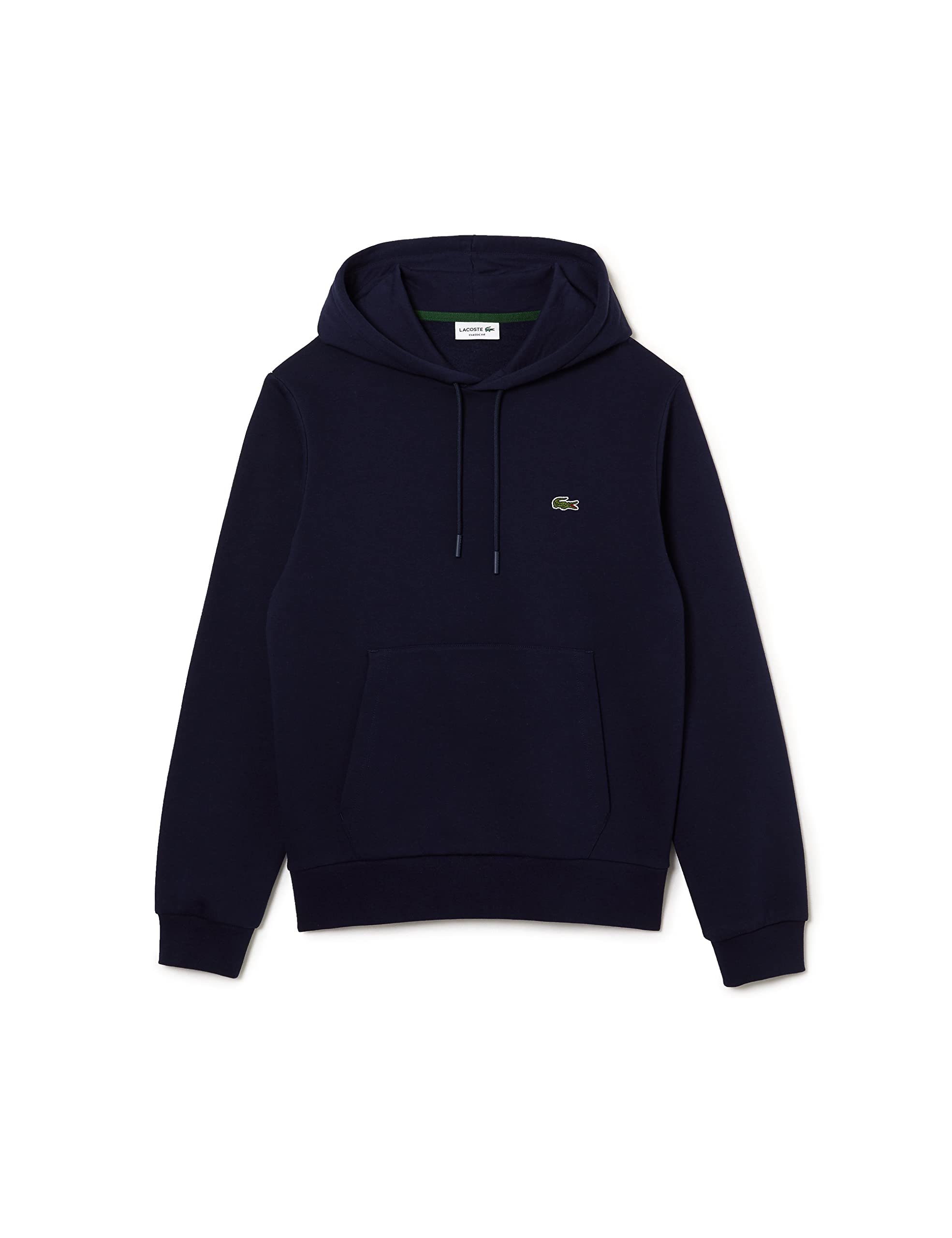 Lacoste Mens Basic Fleece Hoodie Navy M