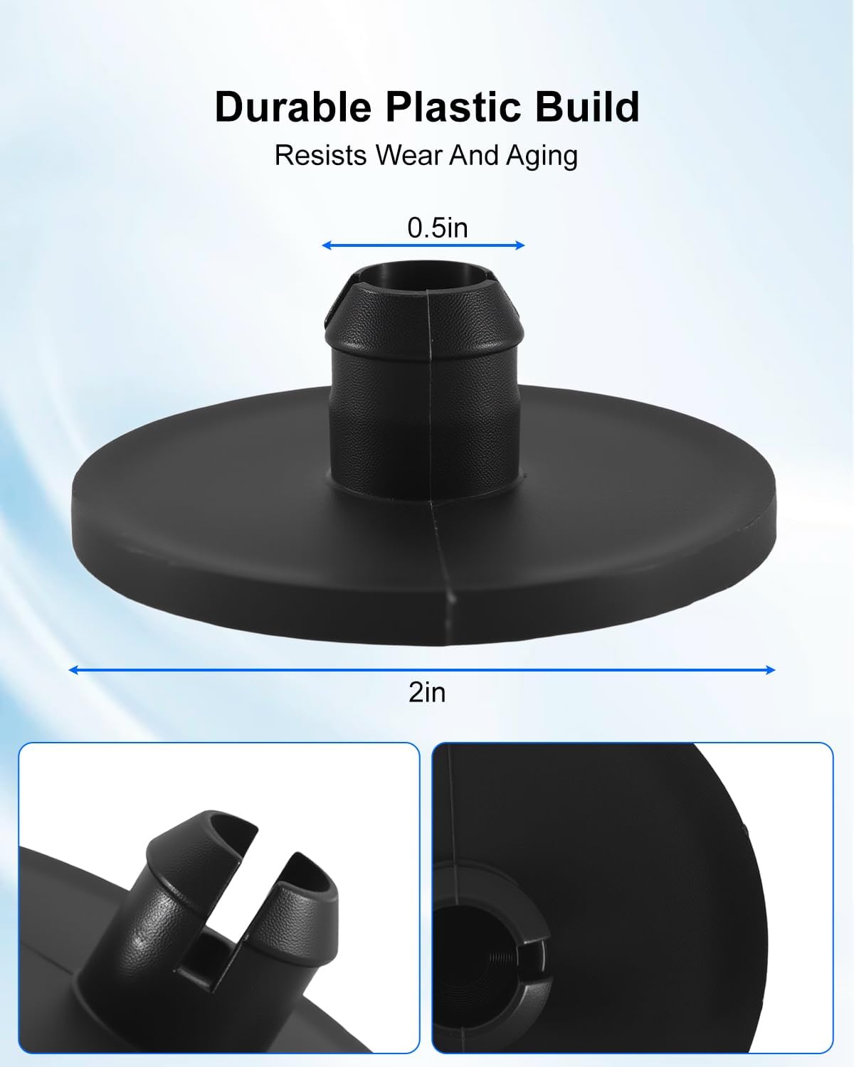 12Pcs 2" Leaf Spring End Tip Pad
