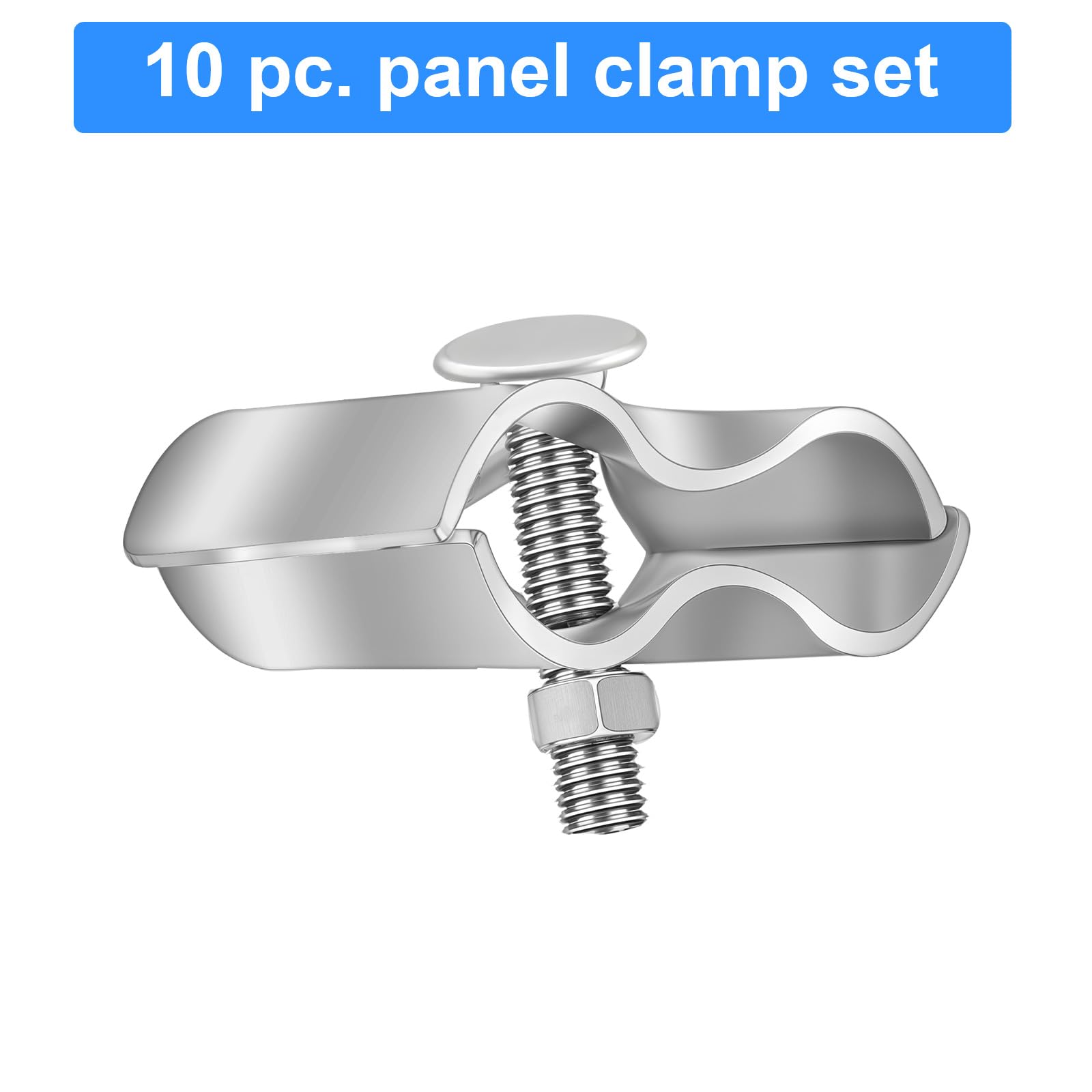 10 Set Chain Link Fence Panel Clamps - Dog Kennel Clamps: for 1-3/8