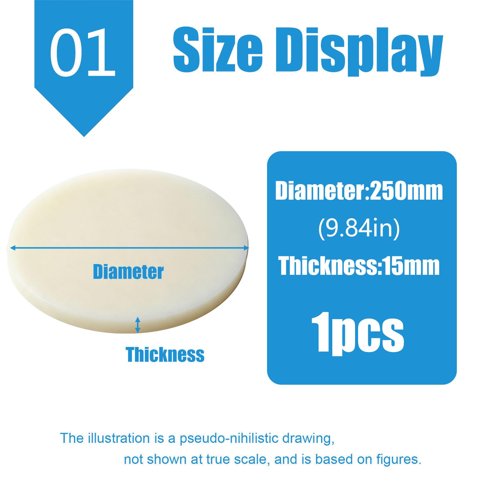 Fogli di Plastica ABS Lastra di Plastica ABS Beige Girare 25Cm