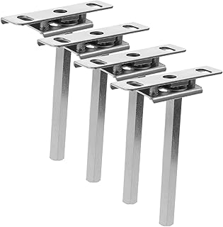 CRILSTYLEO 4pcs 4 Partition Bracket Invisible Shelves T Bracket Shelf Support Brackets Metal Shelf Decorative Shelf Metal Wall Shelves Shelf Brackets Heavy Duty Brackets for Floating Shelves
