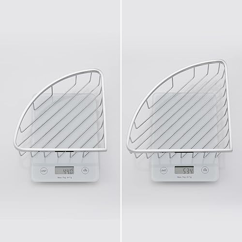 Miniatura 6 de Segistan Organizador de ducha de esquina para baño, acero inoxidable SUS304, resistente al óxido, soporte para champú, estante de almacenamiento