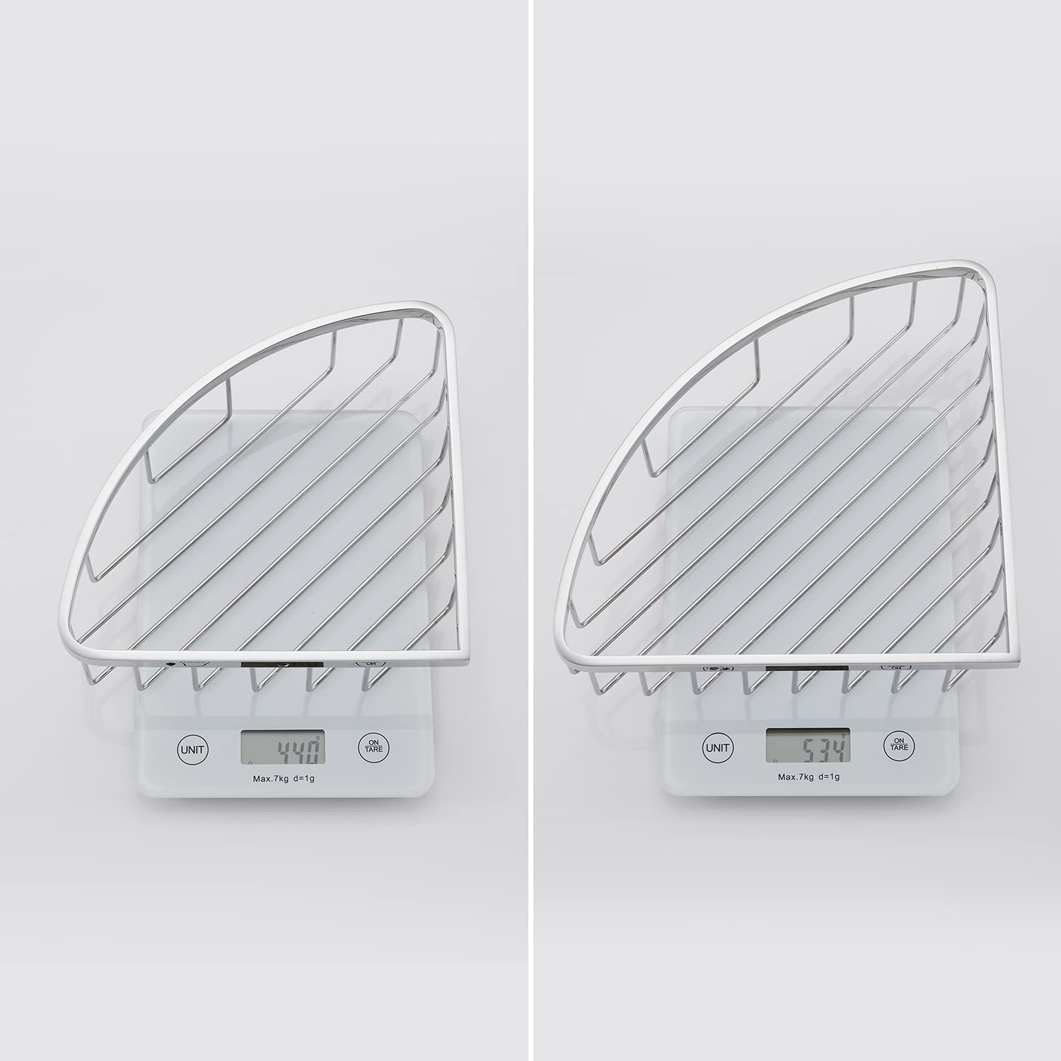 [Paquete de 2] Organizador de ducha esquinero para baño, acero inoxidable SUS304, resistente al óxido, soporte para champú, estante de almacenamiento montado en la pared para baño, cocina,