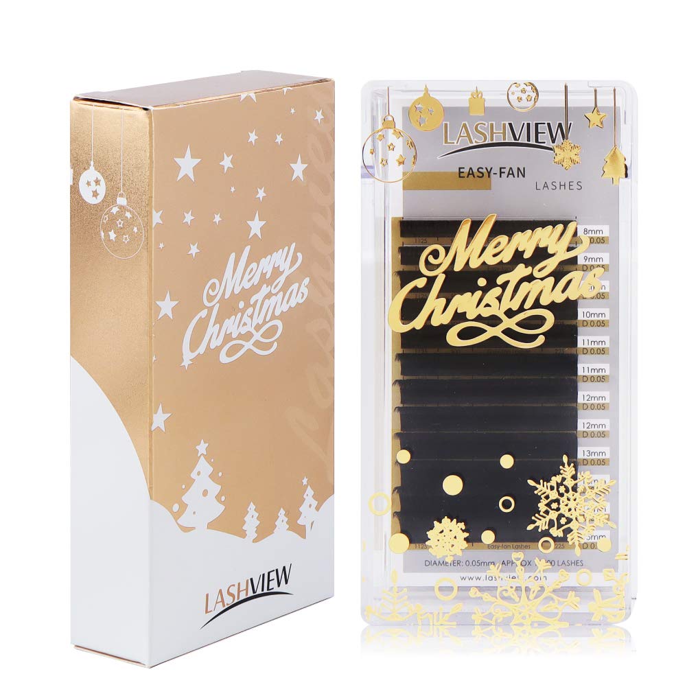 Lashview 1s Fast Fan Faux Mink Eyelash Extensions 8 15m