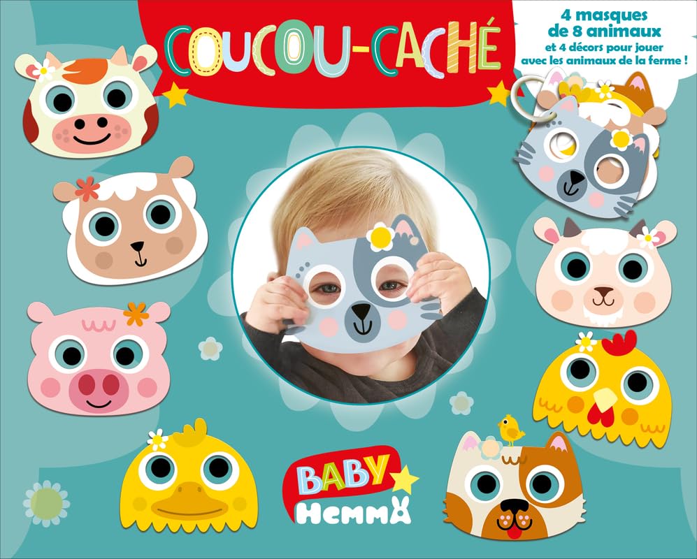 Baby Hemma - Coucou-caché - Masques animaux de la ferme - Dès 9 mois