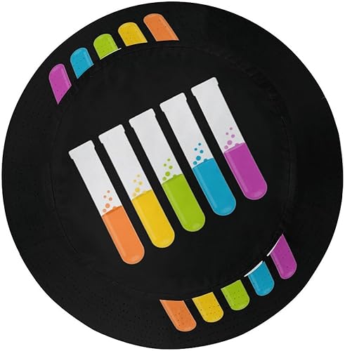 Miniatura 3 de Coloful Science Chemical Reagent Bottles Print Bucket Cap Lightweight Fisherman's Hat Beach Sun Hat for Men Women Travel Hiking Wide Brim