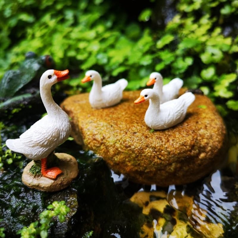 16 Stück Mini Enten Figuren – Kleine Gelbe Enten Aus Harz Für Diorama, Puppenhaus, Deko, 2 Cm