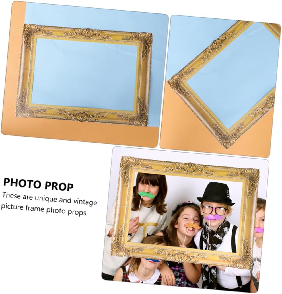 Unique Vintage Paper Photo Frames Set Party Props Wedding Photo Booth Craft Selfie Prop