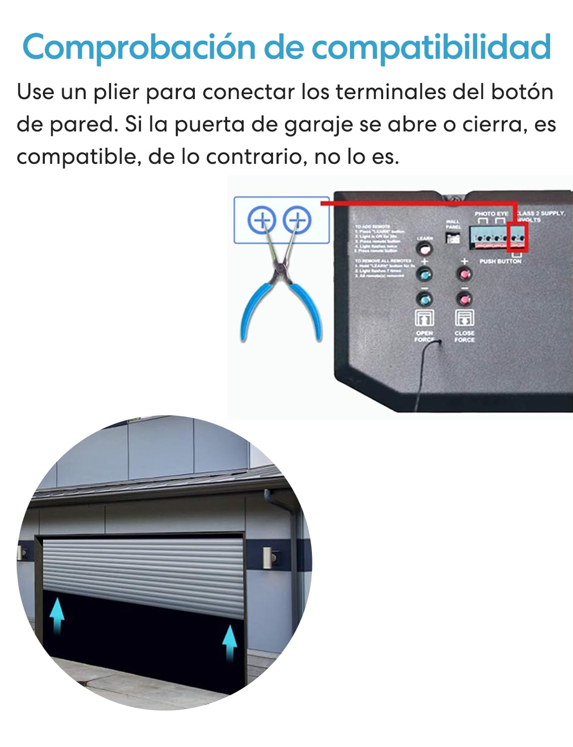 LoraTap Abridor de Puerta de Garaje Inteligente WiFi, Control Remoto de aplicación Smart Life y Control de Voz, Compatible con Alexa y Google Asistente