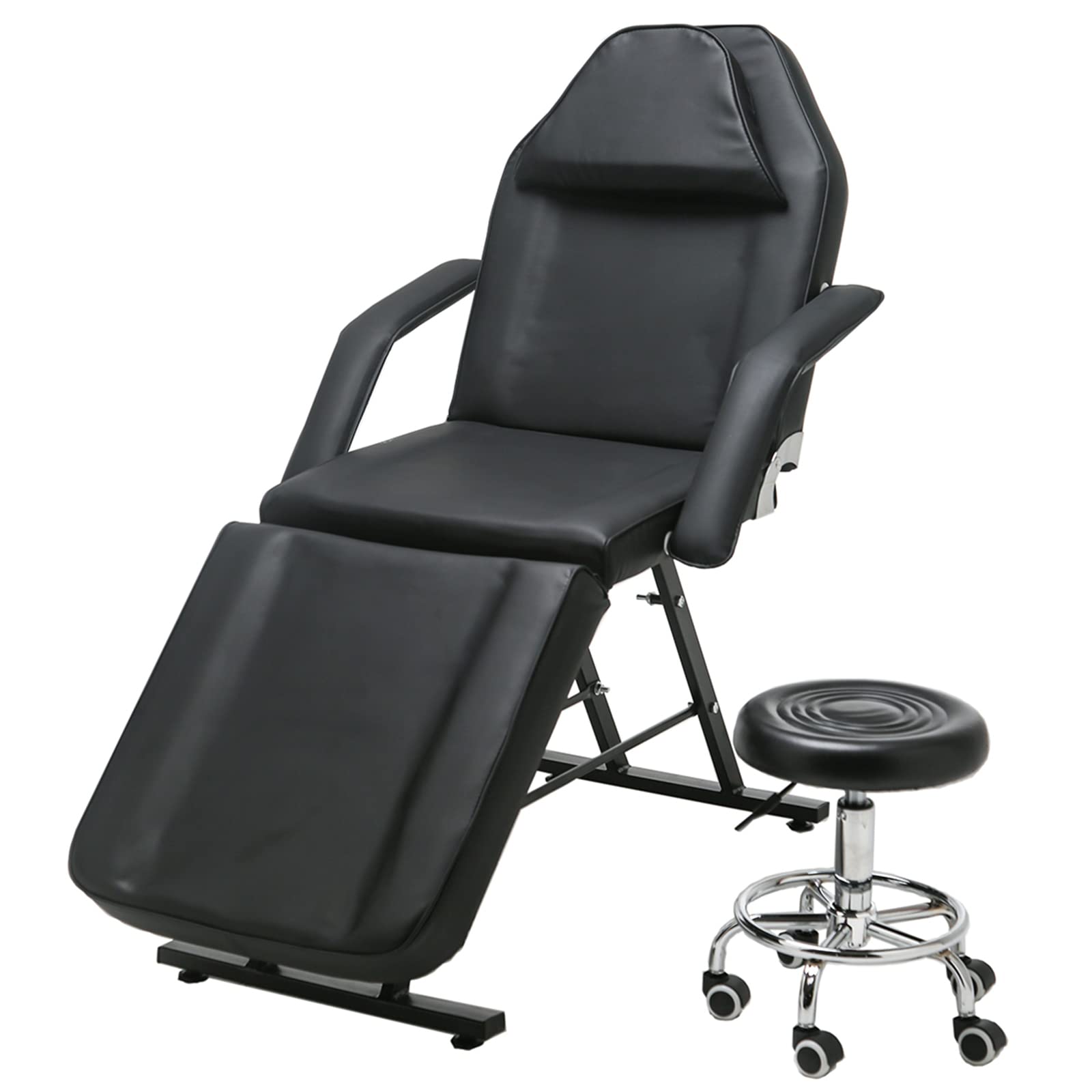 Buy Bespivet Black Beauty Bed Massage Table and Stool Adjustable 3