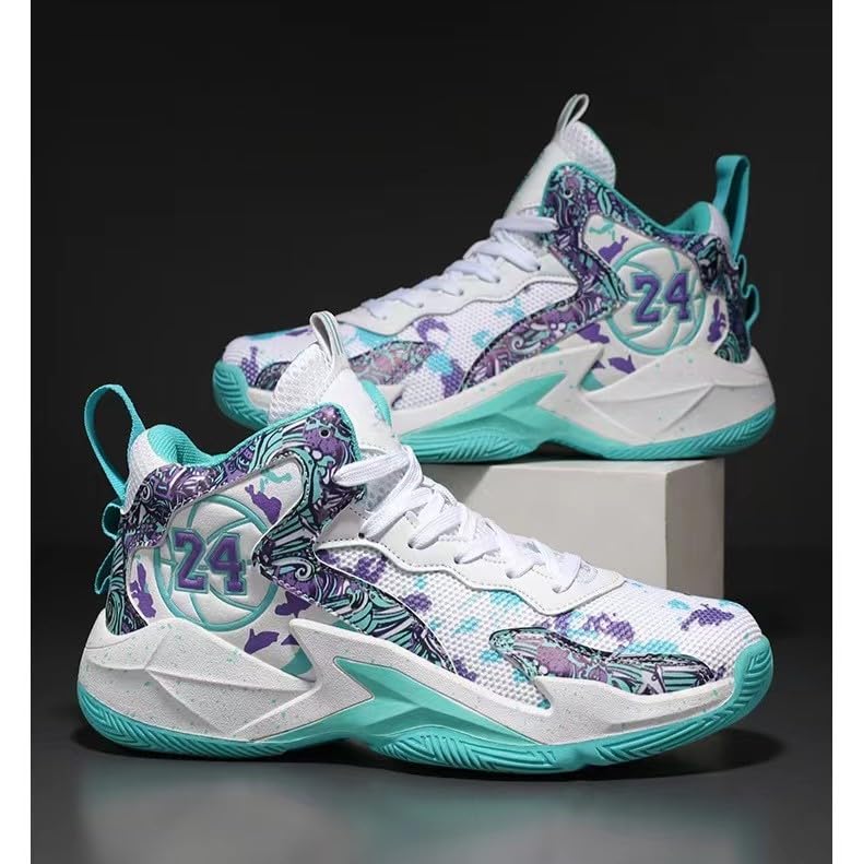 Image of Men's Basketball Shoes Fashion Printed Sneakers