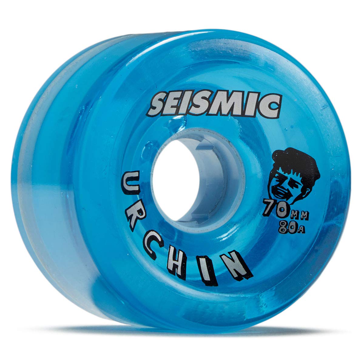 Seismic Urchin 80a Longboard Wheels - Crystal Clear Blue - 70mm