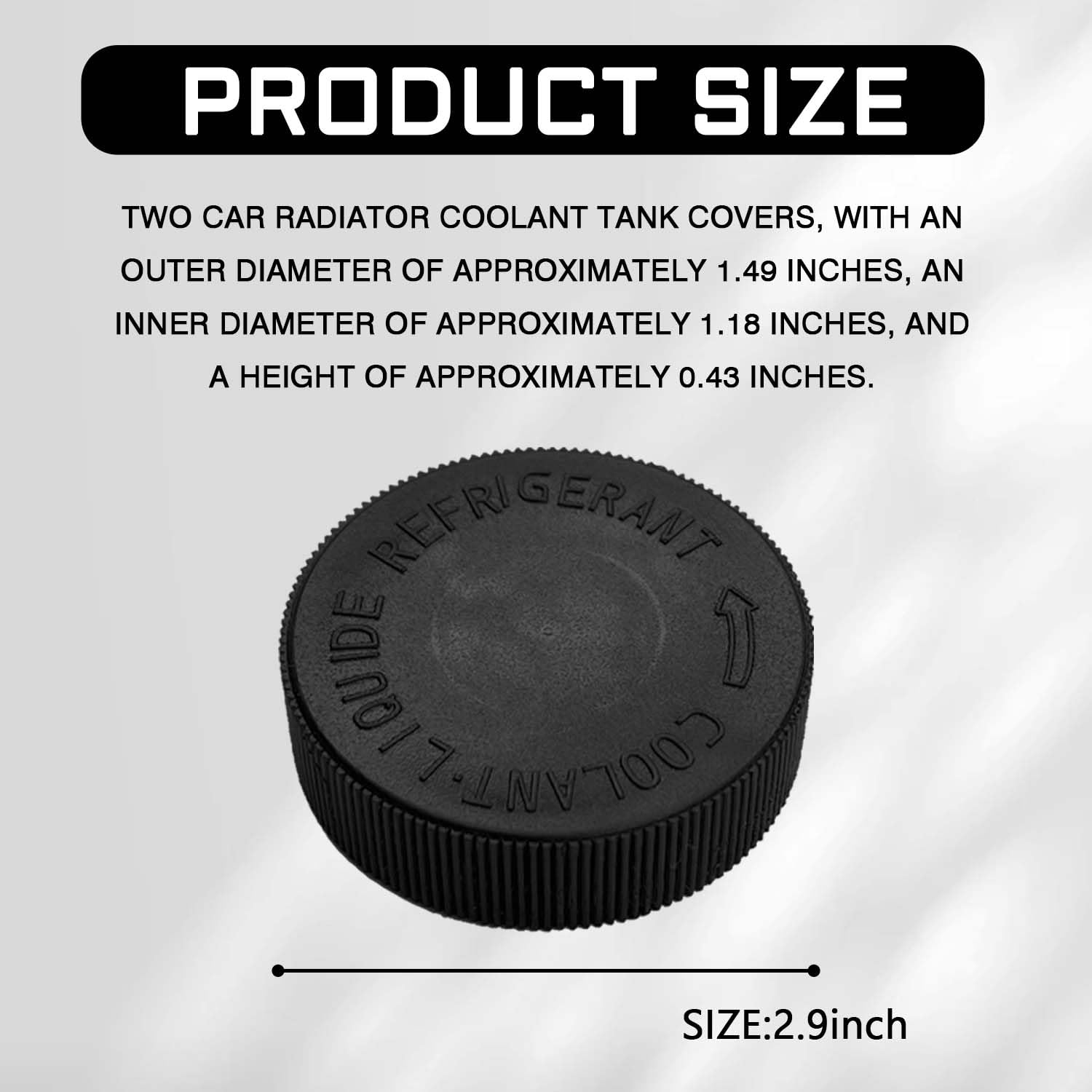 MLAHUIER 2PCS 2171279900 Coolant Reservoir Cap, Engine