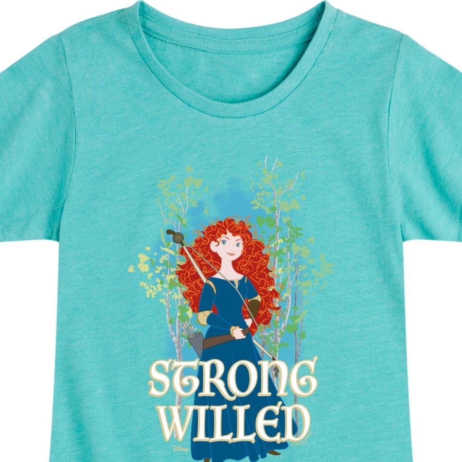 Disney Brave - Merida Strong Willed - Toddler & Youth Girls Short Sleeve Graphic T-Shirt3