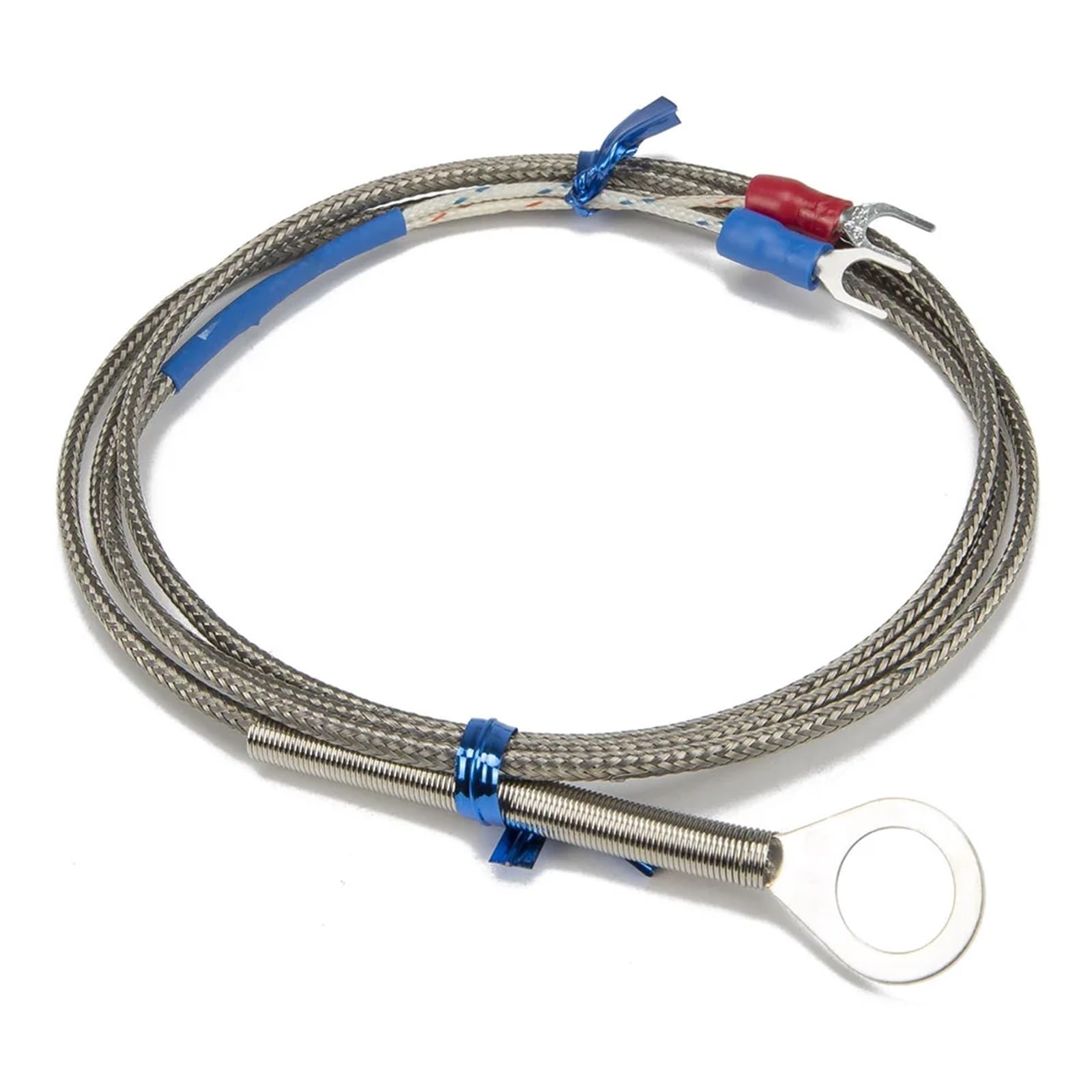 Sensor termopar tipo K con cable de detección de metal de 1m y sonda de anillo de 10mm 4