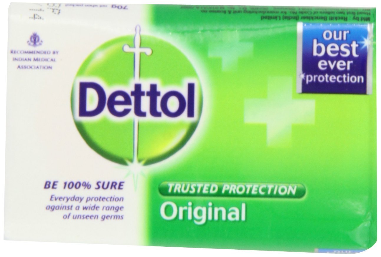 Dettol Soap, Original, 70 Gram Bars, 24-Count