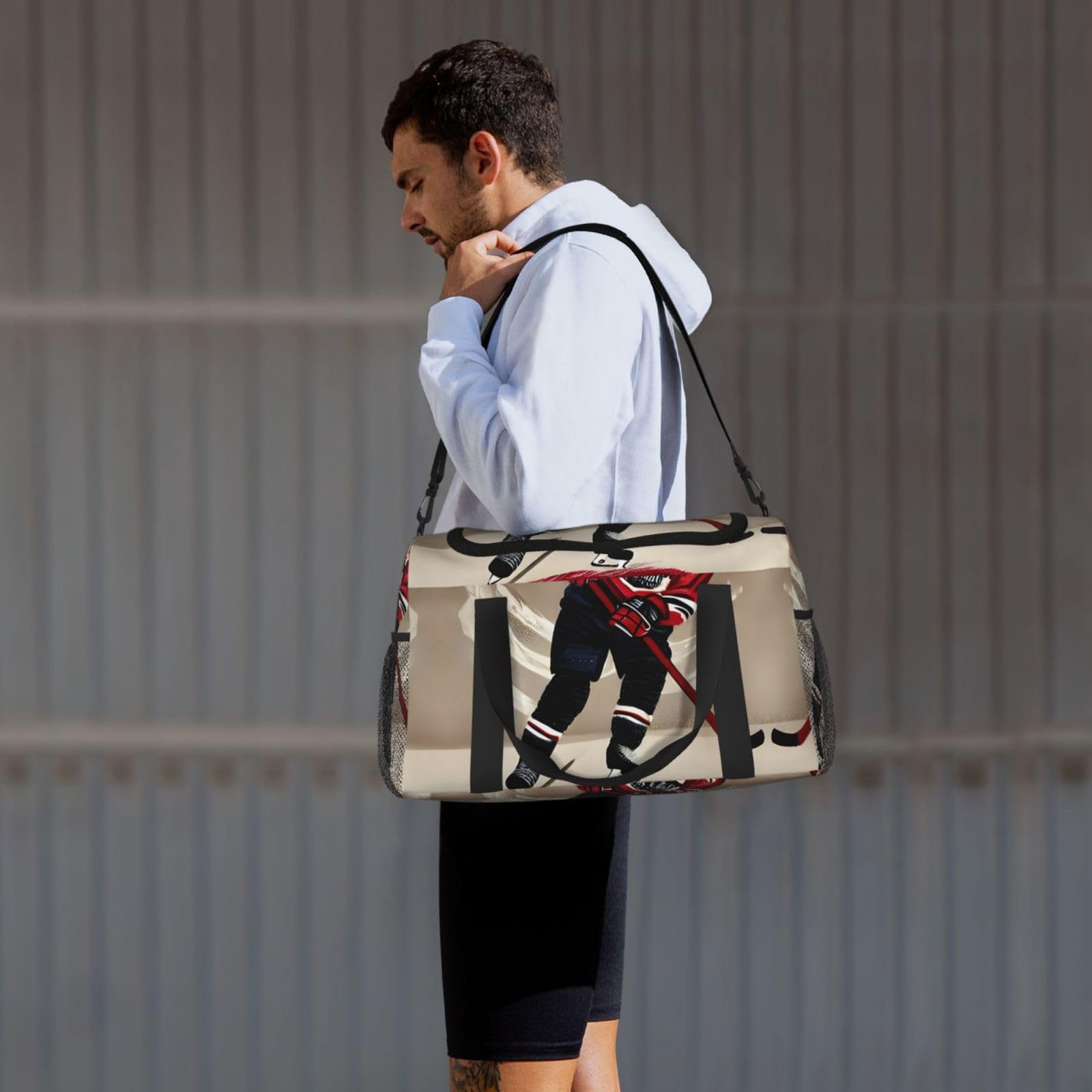 Sac de transport de nuit pour sports de hockey, pour homme et femme, parfait pour les voyageurs fréquents
