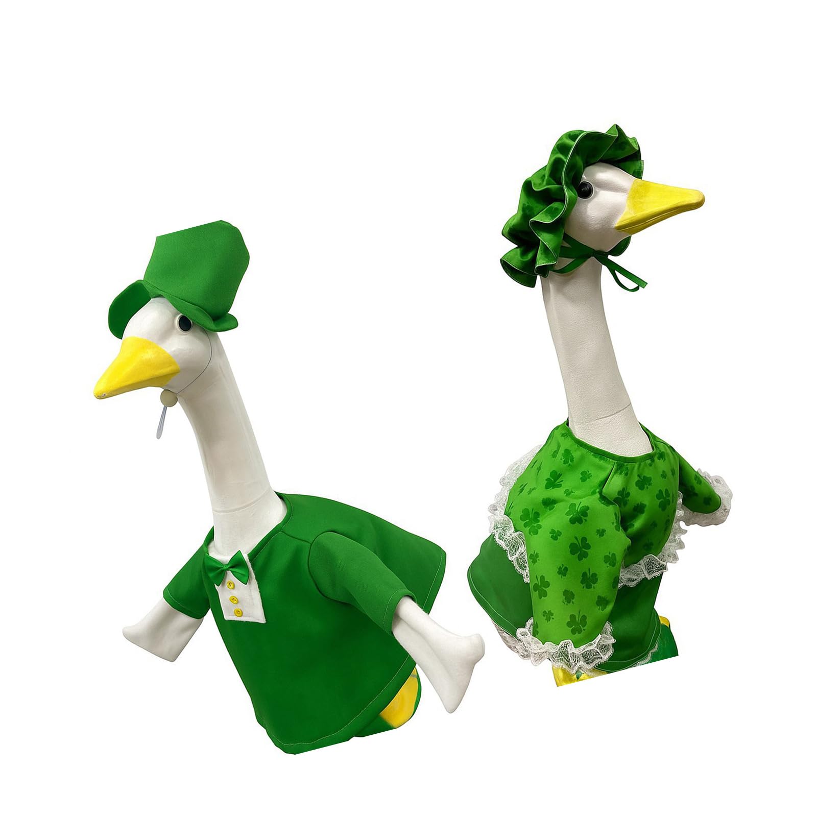 TFAOYS Multifunctional Patrick ' s Day Attire Suit for Porch Geese Feature Portable Materials Geese Costume for Various Event Outdoor