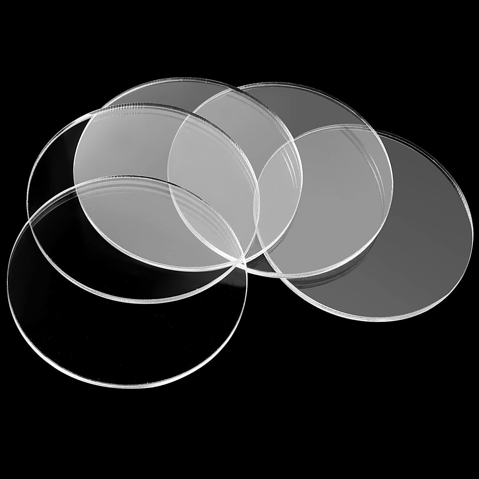 UVeans Clear Acrylic Circle - Plastic Round Disc - Acrylic