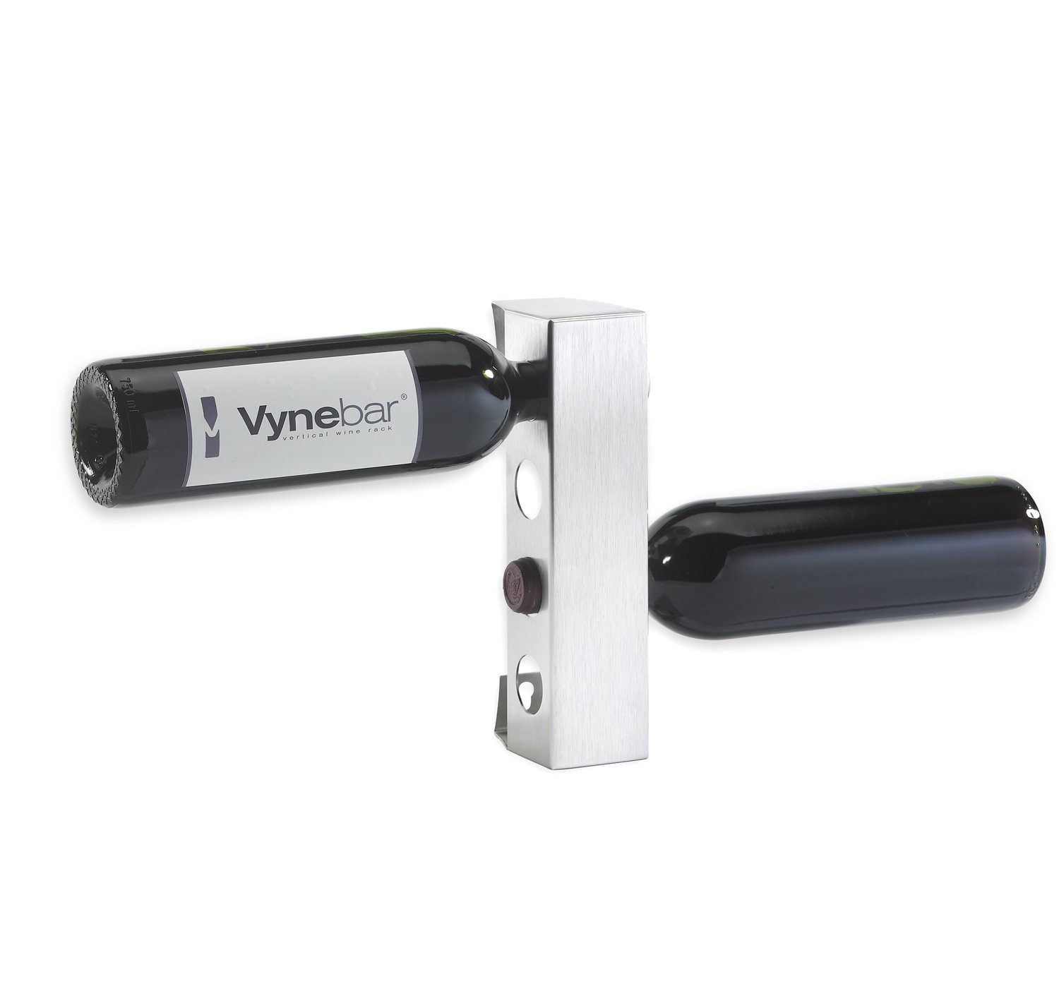 Vynebar 4 SS/Natural Grain Vertical Wine Rack